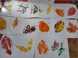 Печатење на есенски лисја 07 11 2025