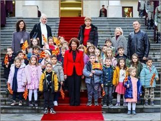 Ceremonija na svecheno menuvanje na drzhavnoto zname 1